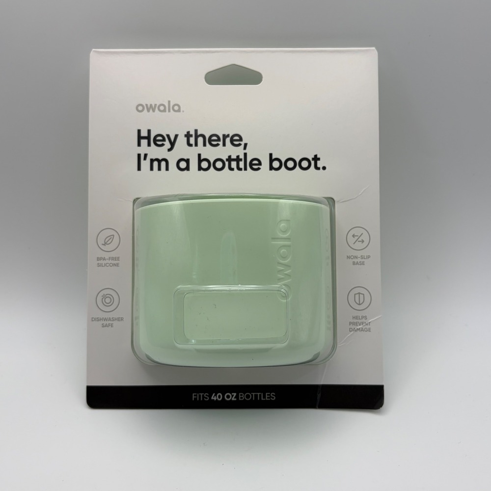 Owala Silicone Bottle Boot Mint Green Protective Sleeve for 40 oz Bottles 80610